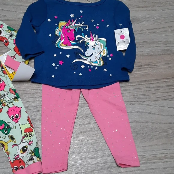Kidgets girl pj set AND legging set size 12months - Picture 4 of 5